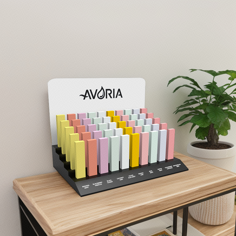 Hot Selling Acrylic Countertop Nail Polish & Cosmetic Display Stand with Custom Logo Easy Assembly Carton Packed for Stores — view 3