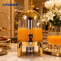 Liyunda Commerciële Koffie- en Fruitdrankdispenser RVS Draagbaar 12L Capaciteit Voedselveilige Elektrische Koeling