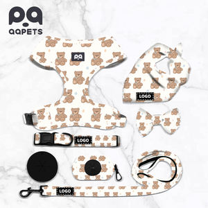 내구성이 뛰어난 폴리에스터와 나일론 소재로 만들어진 가죽 끈이 있는 특수 멀티 컬러 고양이 하네스 - Product Image 4