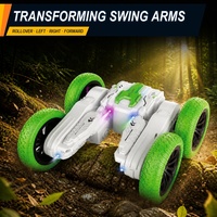 Voiture RC de course rechargeable 2,4 GHz à six directions avec bras oscillant, idéale pour les débutants, retour automatique, portée de 8 mètres