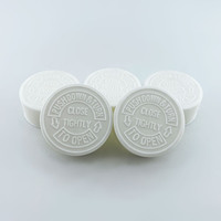 Flacon à pilules en plastique PP de qualité pharmaceutique, couleur personnalisée opaque, avec bouchon à vis de sécurité enfant, anti-déversement et inviolable, avec logo personnalisé