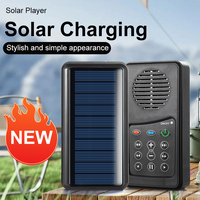XPOD V-261 Haut-parleur solaire personnalisable avec USB Type-C, batterie 900 mAh (20 heures d'autonomie), lecteur MP3 avec bouton Braille, physique