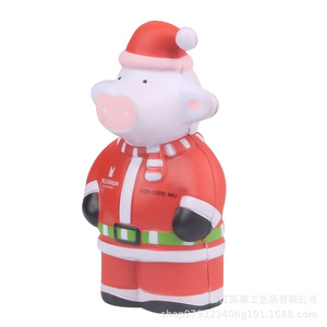 Figura de Papá Noel de Plástico Moldeado con Impresión Digital, Juguete Decorativo Navideño para Interiores - Product Image 3