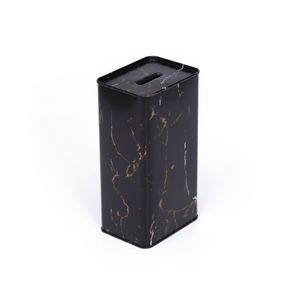 Kontensan <b>Marble</b> Black 1.3L Rectangular Ceramic Coin Bank Children <b>Egg</b> Number Box Patterns Piggy 75x100x190mm Gifts EF16050 - Product Image 2