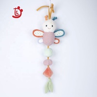 Jouet hochet suspendu pour berceau, hochet en peluche, papillon mignon, hochet suspendu pour poussette de bébé