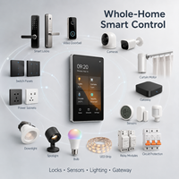 Panneau de commande intelligent Tuya 5 pouces, contrôleur de maison intelligente Zigbee, écran tactile, WiFi, LAN, RS485, commande vocale, panneau mural, US