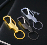 Mousqueton en alliage de zinc de luxe promotionnel de concepteur Oneway 2D/3D pour hommes Clip de voiture porte-clés en métal porte-clés porte-clés avec logo personnalisé