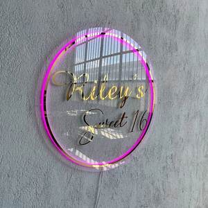 Dropshipping sans MOQ, livraison rapide, enseigne au néon personnalisée en usine et enseigne au néon <span class=keywords><strong>Joyeux</strong></span> <span class=keywords><strong>Anniversaire</strong></span>, enseigne au néon sur mesure pour mariage et décoration de fête - Product Image 4