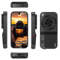 Mini Teléfono Inteligente Android con Cámara, Estilo Smartphone, MT6765 Octa Core, Pantalla Táctil de 3.75 Pulgadas, 3GB RAM, 64GB ROM, WiFi de Doble Banda, OTG