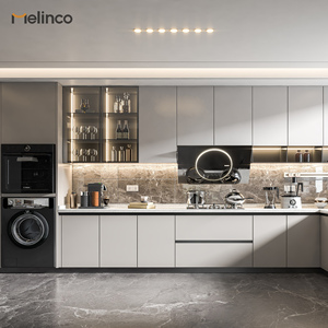 Set di Mobili da <span class=keywords><strong>Cucina</strong></span> Modulari Moderni di Alta Qualità, Materiali Ecologici Ignifughi, <span class=keywords><strong>Cucina</strong></span> Completa Personalizzabile per Villa - Product Image 5