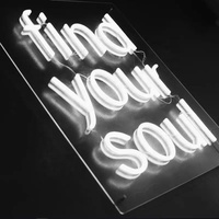 Venta superior letras románticas con nombre, letrero de luz de neón Led personalizado, palabras de luz de neón para Decoración