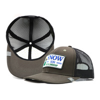 Gorra Trucker de Alta Calidad con Bordado Personalizado de 6 Paneles, Gorras de Malla Clásicas con Cierre a Presión, Gorras de Béisbol Deportivas Lisas