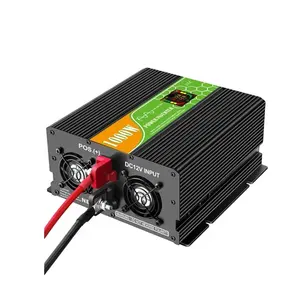 Inverter Tenaga Surya Off Grid, Inverter Gelombang Sinus Murni 1000 Watt / 1500 Watt / 2000 Watt dengan Saklar Kontrol Garis Tampilan