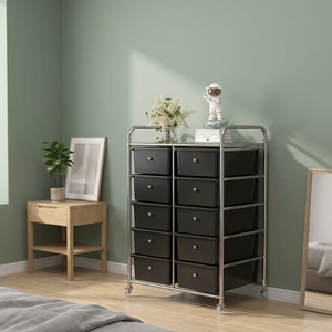 Meuble de rangement mobile d'occasion à tiroirs pour salon, salon de coiffure, chariot de beauté, commode à tiroirs, meuble de rangement combiné sur pied - Product Image 6