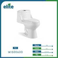 Elite Toilet 740x380x650mm Two Piece Elongated S-Trap Gravity Flushing Floor Mounted White Ceramic Bathroom - Product Image 1
