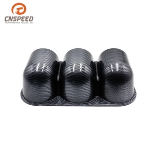 กรอบหน้าปัดคาร์บอนไฟเบอร์ 52 มม. แบบสามรู สำหรับติดตั้งมาตรวัดรถยนต์ - Product Image 4