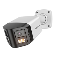 Cámara Bullet PoE de 8MP con Doble Lente y 180° de Visión, Luz Dual Inteligente, Audio Bidireccional, IP67, H.265, IA, VCA para Cobertura de Área Amplia 4COVR