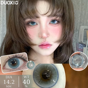 Lenti a Contatto Colorate Blu Viola Direttamente dalla Fabbrica, 3 Tonalità, Effetto Occhi Grandi Naturali, Morbide, HEMA 40% Contenuto d'Acqua, Certificate CE, Vendita all'Ingrosso - Product Image 4