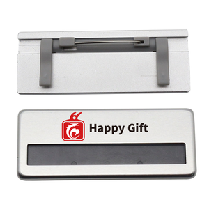 Custom Magnet Blank <strong>Name</strong> <strong>Plate</strong> Badge Tag Metal Magnetic <strong>Name</strong> Badge Pin - Product Image 3