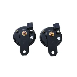 Factory Price Electric Horn 12V/24V Electric Pot-type Double-plug Car Horn Electronic High-bass Waterproof Horn