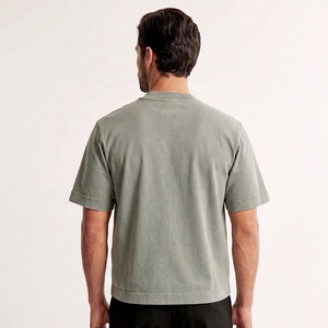 <span class=keywords><strong>T</strong></span>-shirt Oversize Streetwear Pesante in 100% Cotone con Girocollo a Costine, Grafica e Logo OEM Personalizzati, Disponibile Anche Neutra - Product Image 2