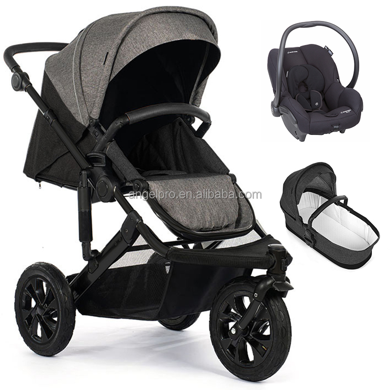 Multi-funzione stand da solo dopo veloce pieghevole e baldacchino di lusso città Trolley paese Jogging 3 In 1 Baby Jogger passeggino