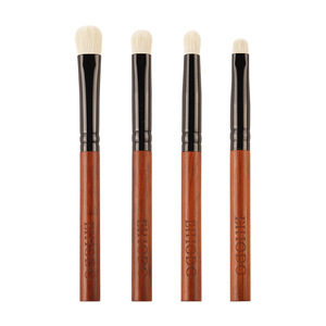 Cangzhou Makeup <b>Brushes</b> 4-Piece Eye <b>Brush</b> Set Wooden Handle Animal Hair <b>Round</b> Shape For Eyeshadow - Product Image 3