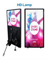 Panneau publicitaire mobile, panneau publicitaire ambulant, boîte lumineuse LED pour sac à dos, panneau publicitaire ambulant