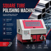 Machine de polissage des métaux à sortie directe d'usine pour le débavurage et l'élimination de la rouille des tubes carrés, haute efficacité, haute rigidité, écologique