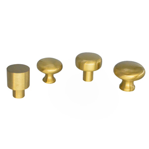 Factory price modern brass metal furniture handles & knobs for kitchen cabinet drawer