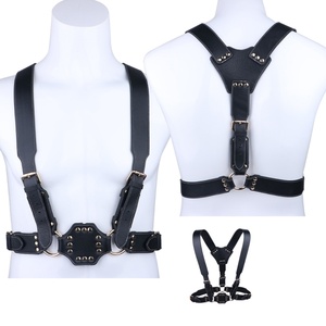 Men's High Quality <b>Leather</b> Body <b>Harness</b> Punk Rave Adult Sex Lingerie Accessories with Straps Sexy Sex Toys for Gay Clothing - Product Image 1