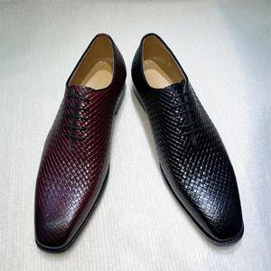 Chaussures décontractées pour hommes en cuir embossé de grande taille, de luxe, populaires, de haute qualité, à motif - Product Image 2