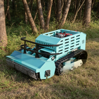 Tondeuse robotisée industrielle à moteur diesel 4 temps de 1000 mm avec lame de débroussaillage, télécommandée, certifiée CE EPA, pour l'agriculture et le défrichement intensif