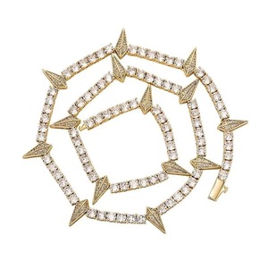 Collier en zircone cubique le plus vendu, élégant et étincelant, bijoux de mode pour femmes, adapté pour les mariages, les fiançailles et les fêtes - Product Image 1