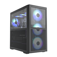 Boîtier de PC de jeu personnalisé de taille moyenne avec carte mère EATX, nouveau design, en matériau SPCC