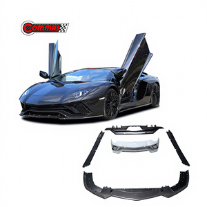 ชุดแต่ง Lamborghini Aventador LP740 สไตล์ OEM ครึ่งคาร์บอนไฟเบอร์ ประกอบด้วยลิ้นกันชนหน้า สเกิร์ตข้าง และดิฟฟิวเซอร์หลัง - Product Image 1