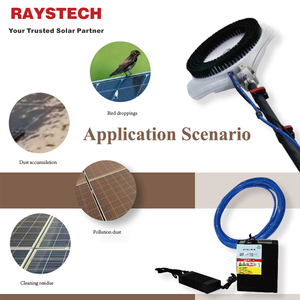 <span class=keywords><strong>Brosse</strong></span> <span class=keywords><strong>rotative</strong></span> à double tête pour panneau solaire de 3.5/5.5/7.5 mètres, outil de <span class=keywords><strong>nettoyage</strong></span> électrique pour panneau solaire - Product Image 5