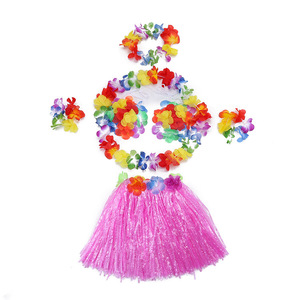 Gonna da festa <span class=keywords><strong>hawaiana</strong></span> hula costume spiaggia festa in erba fantasia gonna da festa in <span class=keywords><strong>hawaiana</strong></span> fiore - Product Image 6