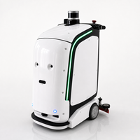 Robot Penyapu Lantai Komersial Cerdas M2 Pro dengan Daya Hisap Kuat, Navigasi Otomatis, Pembersihan Industri Area Luas