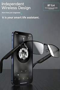 แว่นตาอัจฉริยะ 5.4 พร้อม AI ข้ามพรมแดน ระบบสั่งงานด้วยเสียง ควบคุมด้วยการสัมผัส ป้องกันแสงสีฟ้า แปลภาษาได้ 100 ภาษา รองรับการโทร - Product Image 3
