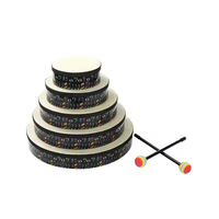 6 Inch 8 Inch 10Inch Hand Drum Musical Percussion Handdrum Wood Frame Toy Education Musical Instrument