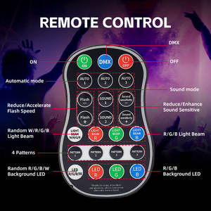 Proyector de Luces DMX512 con Control Remoto, Haz de Luz 3D a Todo Color RGB, Más de 1000 Patrones, para DJ, Discoteca, Escenario, ABS, IP44, Bewellux BWP-05, 4000 Lúmenes, Prom - Product Image 5