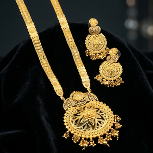 Juego de Joyería de Moda al por Mayor, Chapado en Oro de 14K, 18K y 24K, Diseño Floral, Collares Largos, Juego de Joyería Larga con Forma de Micro Oro. - Product Image 3