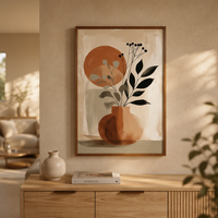 Peinture à l'huile Art Déco blanche 100% faite à la main sur toile de coton 450 GSM avec cadre, taille et design personnalisés pour usage domestique et commercial