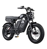 Vélo électrique pour adultes avec moteur arrière sans balais, batterie au lithium, pneus larges de 20 pouces, vitesse élevée de 40 MPH, double batterie, OEM ODM