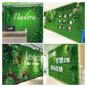 Plante verte artificielle murale de 100 cm, clôture de gazon artificiel, <span class=keywords><strong>jardin</strong></span>, arrière-plan, décoration pour la maison - Product Image 6