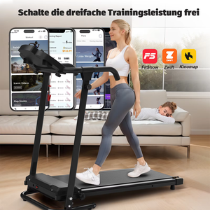Caminadora Eléctrica Plegable de 2.5HP con Conectividad a Aplicaciones, Pantalla LED, Inclinación Manual, Amortiguación Profesional, Máquina para Correr en Casa - Product Image 5