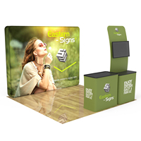Stand d'exposition commercial intérieur 10x10 pour salons professionnels et expositions