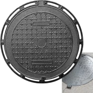 CE 인증 EN124 D400 연성철 맨홀 뚜껑 행싱 브랜드 모델 400*600 도로 시설 배수용 - Product Image 1