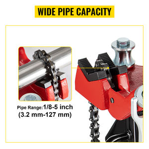 स्टील ट्राइपोड पाइप चेन मैनुअल ड्राइव 1/8-5 में क्षमता फोल्डेबल पैरों के साथ स्टील ट्राइपोड पाइप चेन - Product Image 4